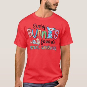 Every Bunny's Favourite Social Worker Easter 2022  T-Shirt