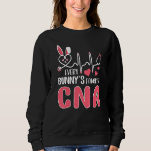 Every Bunny's Is Favourite Cna Nurse  Cute Bunnies Sweatshirt