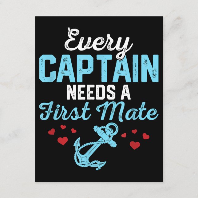 Every Captain Needs A First Mate  Enclosure Card (Front)