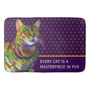Every Cat is a Masterpiece in Fur Bath Mat