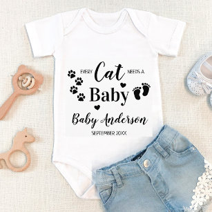 Every Cat Needs A Baby Pregnancy Announcement Baby Bodysuit