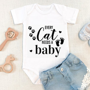 Every Cat Needs A Baby Pregnancy Announcement Bodysuit