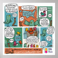 Every Child a Reader Comic Poster