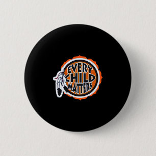Every Child S _ Orange Day Sticker  6 Cm Round Badge