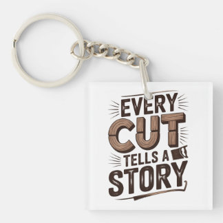 Every Cut Tells a Story – Rustic Woodworking Key Ring