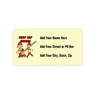 Every Day Heroes Firefighters T-shirts and Gifts Label