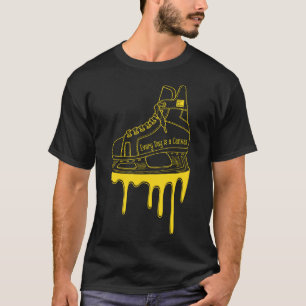 Every Day is a Canvas Hockey Skate Drip Pullover H