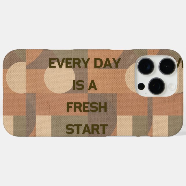 Every day is a fresh start Case-Mate iPhone case (Back (Horizontal))
