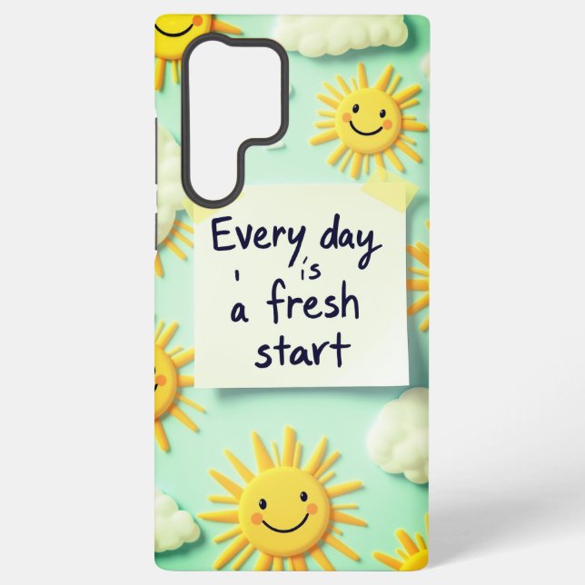 Every Day is a Fresh Start Samsung Galaxy S22 Ultra Case (Back)