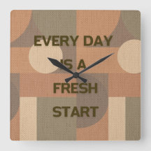 Every day is a fresh start