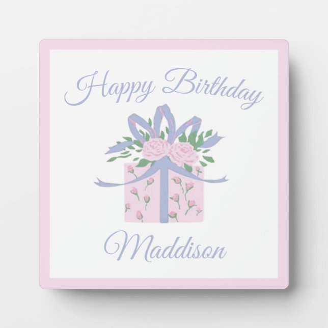 Every Day is a Gift Birthday Plaque with Easel (Front)