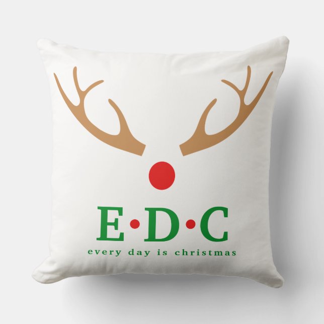 Every Day is Christmas  Cushion (Front)