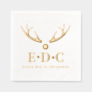 Every Day is Christmas Foil Stamped Napkins