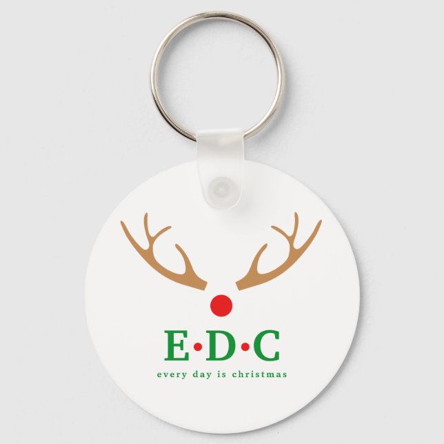 Every Day is Christmas Key Ring (Front)