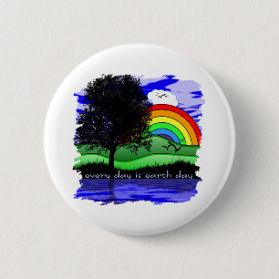Every Day is Earth Day 6 Cm Round Badge