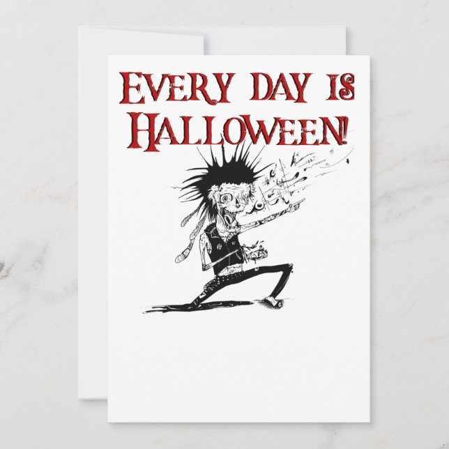 Every day is Halloween! Invitation (Front)