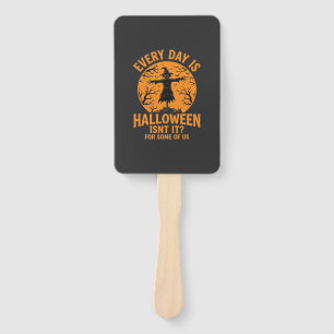 Every Day Is Halloween Scarecrow Witch Design_1 Hand Fan