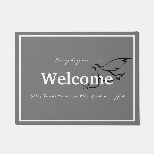 Every Day We Rise-Choose to Serve-Doormat Doormat (Front)