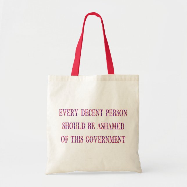 Every decent person tote bag (Front)