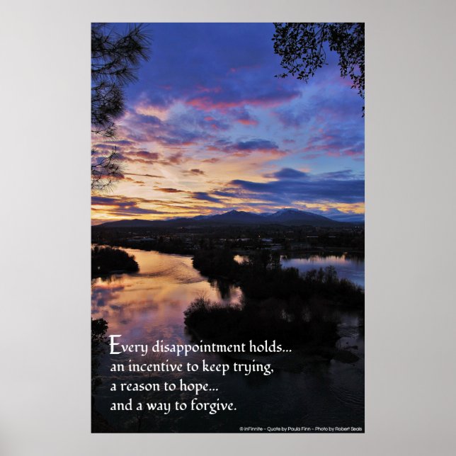 Every Disappointment Holds...Inspirational poster (Front)