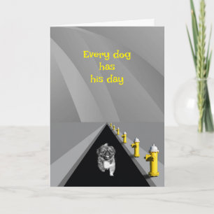 Every dog has his day - humorous Father's Day Card