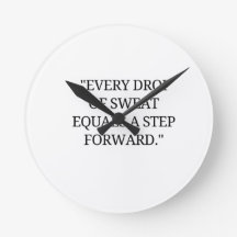 Every drop of sweat is a step forward