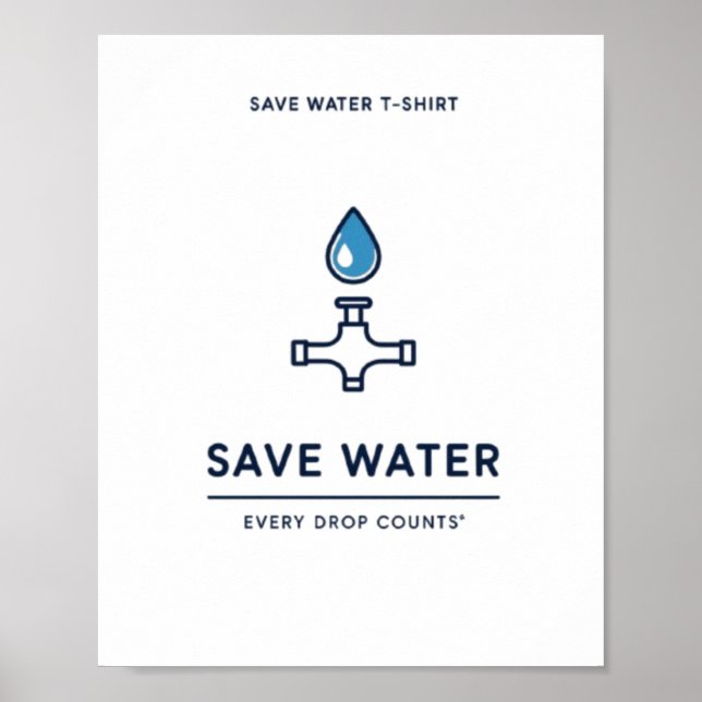 Every Drop S Save Water  Poster (Front)
