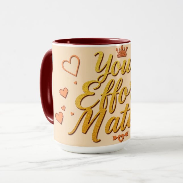 Every Effort Counts | Modern Workplace Mug (Front Left)