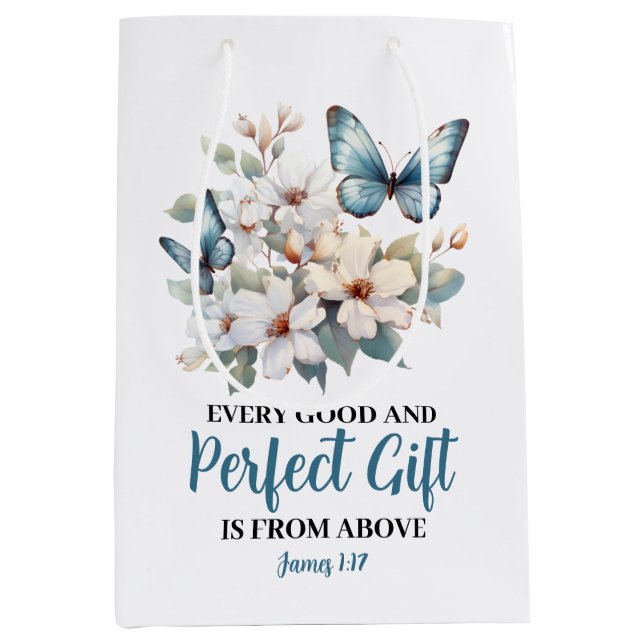 Every Good And Perfect Gift Christian Gift Bag (Front)