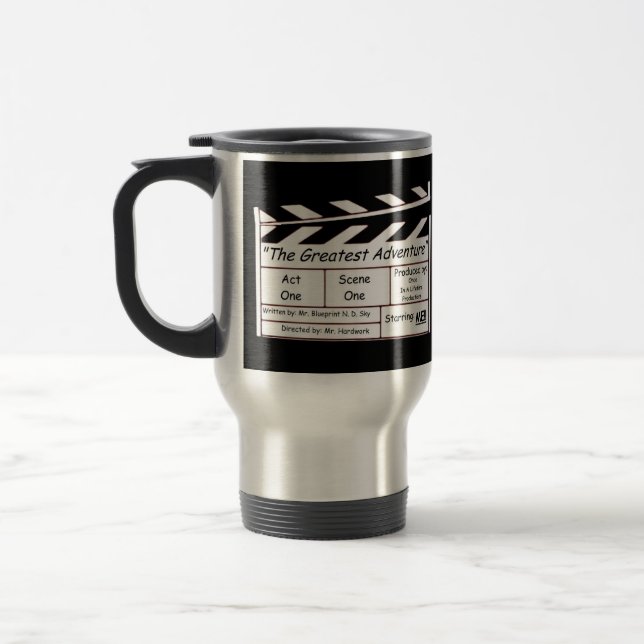 Every Great Adventure Needs A Star! Travel Mug (Left)