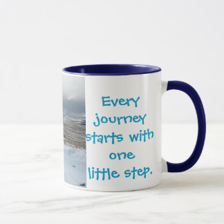 Every journey starts.............. mug