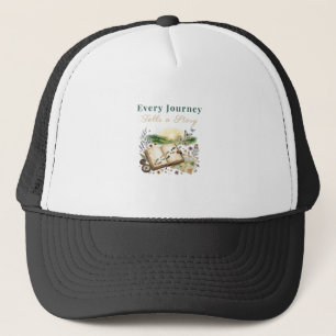 Every Journey Tells a Story Travel Quote Trucker Hat