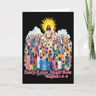 Every Knee Shall Bow Christian Easter Day  Card