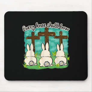 Every Knee Shall Bow Easter Bunny Women’s Kids  Mouse Pad
