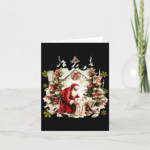 Every Knee Shall Bow Funny Kneeling Santa Baby Jes Card