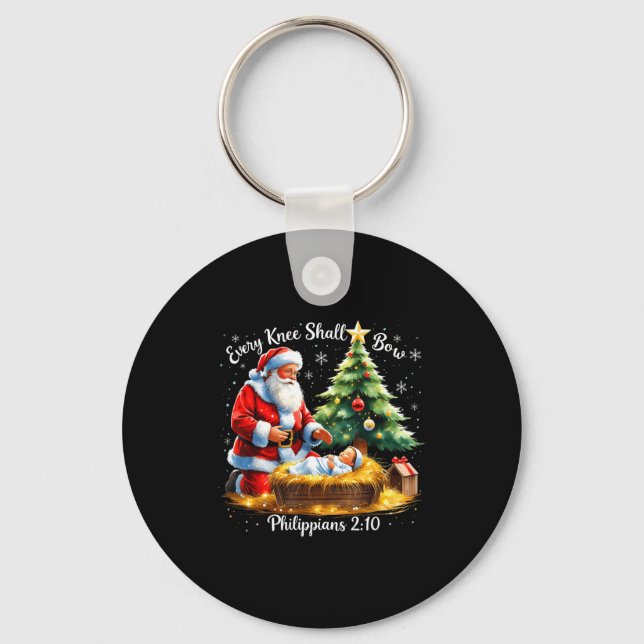 Every Knee Shall Bow Philipans 2_10 Christmas  Key Ring (Front)