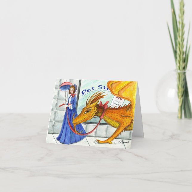 Every Lady needs a Dragon Card (Front)