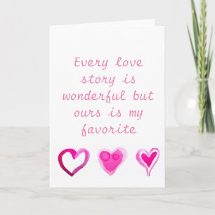 Every love story is wonderful but ours is my favou holiday card