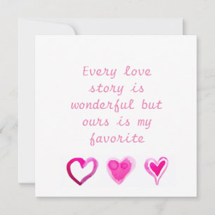 Every love story is wonderful but ours is my favou holiday card