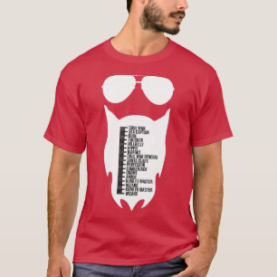 Every Mans Beard Length Growth Chart Meaning T-Shirt