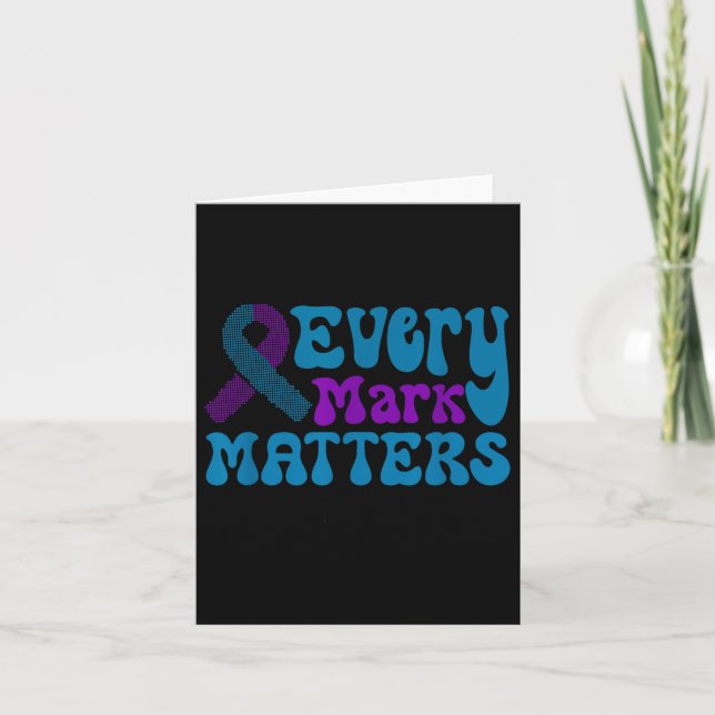 Every Mark S, Suicide Prevention Week And Dot Day  Card (Front)