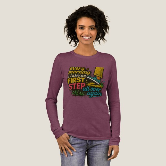 Every Morning First Step - T-Shirt Tri-Blend Shirt (Full Front)