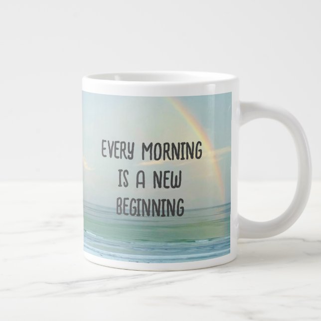Every Morning Large Coffee Mug (Right)