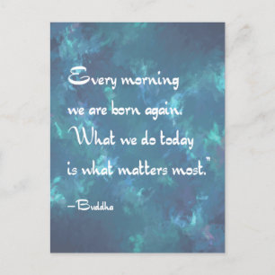 Every Morning Mindfulness Buddha quote Postcard
