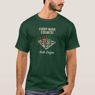 Every Move Counts Crypto Chess Candlestick T-Shirt