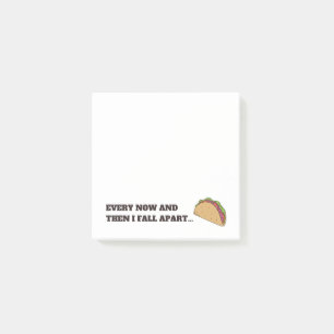 Every Now and Then Funny Taco Post-It Notes 