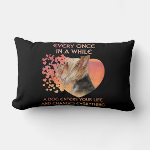 Every Once In A While A Dog Enters Yorkshire Lover Lumbar Cushion