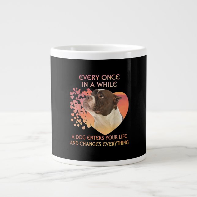 Every Once In A While A Dog Enters You Life Large Coffee Mug (Front)