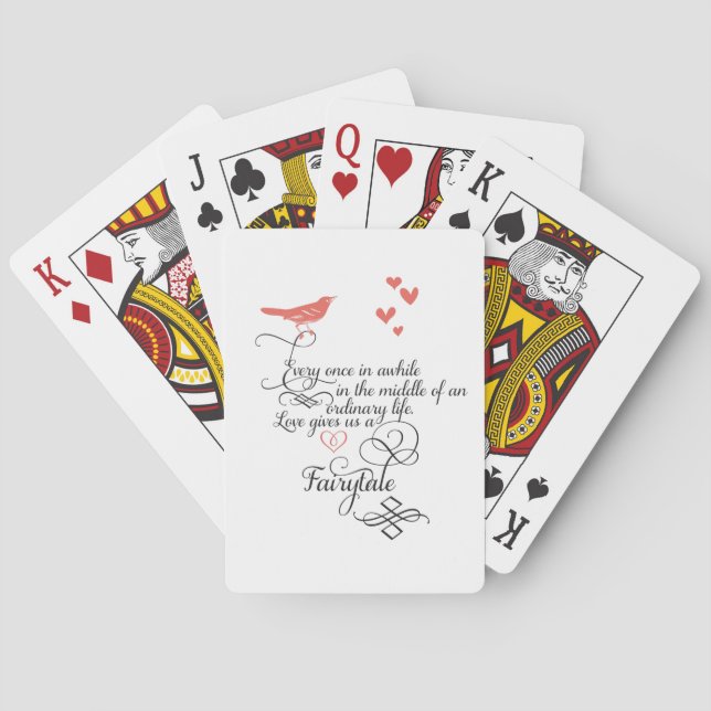 Every once in awhile in an ordinary life. playing cards (Back)