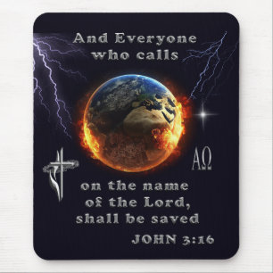 Every One who calls on the name of the Lord Mouse Pad